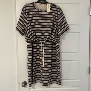 Roolee Mom Midi Striped Dress